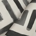 Lemieux et Cie Painterly Labyrinth wallpaper, color Charcoal, SKU LM5365