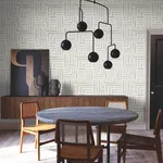 Lemieux et Cie Painterly Labyrinth - Light Neutral Wallpaper | Buy Online Lemieux et Cie Painterly Labyrinth wallpaper, color Light Neutral, SKU LM5362
