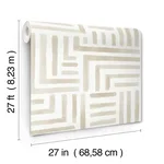 Lemieux et Cie Painterly Labyrinth - Light Neutral Wallpaper | Buy Online Lemieux et Cie Painterly Labyrinth wallpaper, color Light Neutral, SKU LM5362