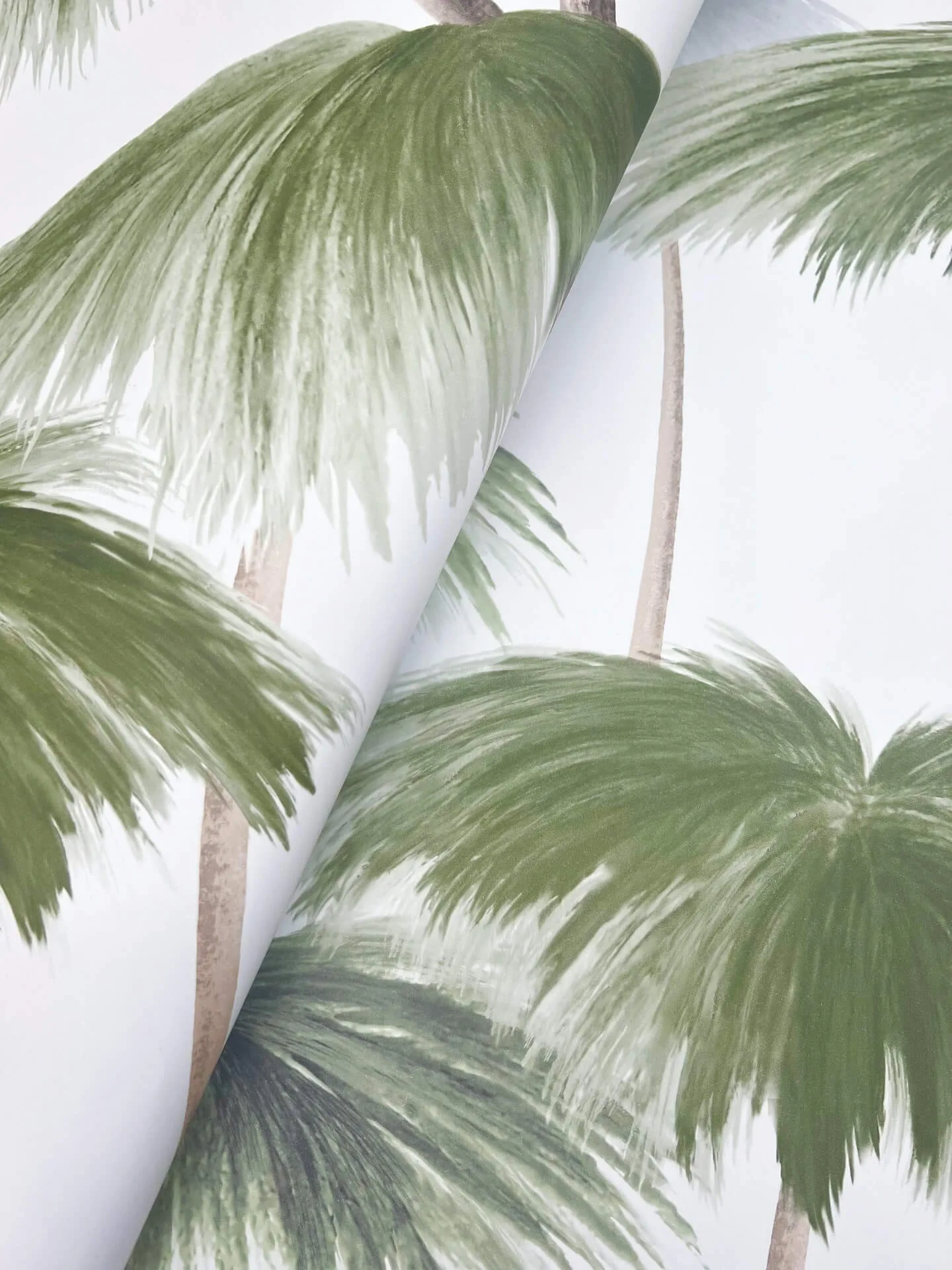 Lemieux et Cie Plein Air Palms - Green Wallpaper | Buy Online Lemieux et Cie Plein Air Palms wallpaper, color Green, SKU LM5431