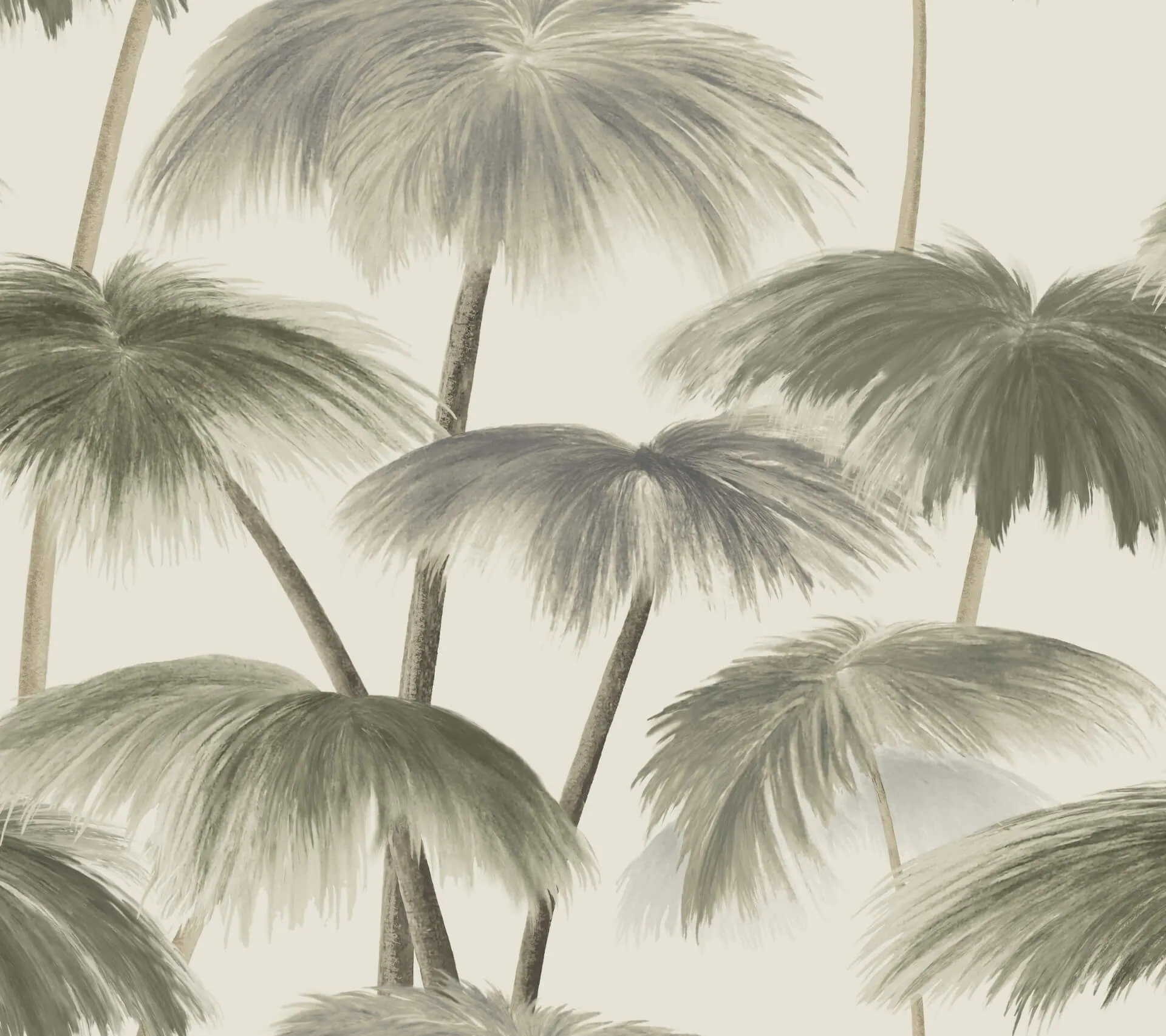 Lemieux et Cie Plein Air Palms wallpaper, color Vintage, SKU LM5433