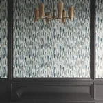 Lemieux et Cie Pluie - Ocean Wallpaper | Buy Online Lemieux et Cie Pluie wallpaper, color Ocean, SKU LM5401