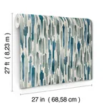 Lemieux et Cie Pluie - Ocean Wallpaper | Buy Online Lemieux et Cie Pluie wallpaper, color Ocean, SKU LM5401