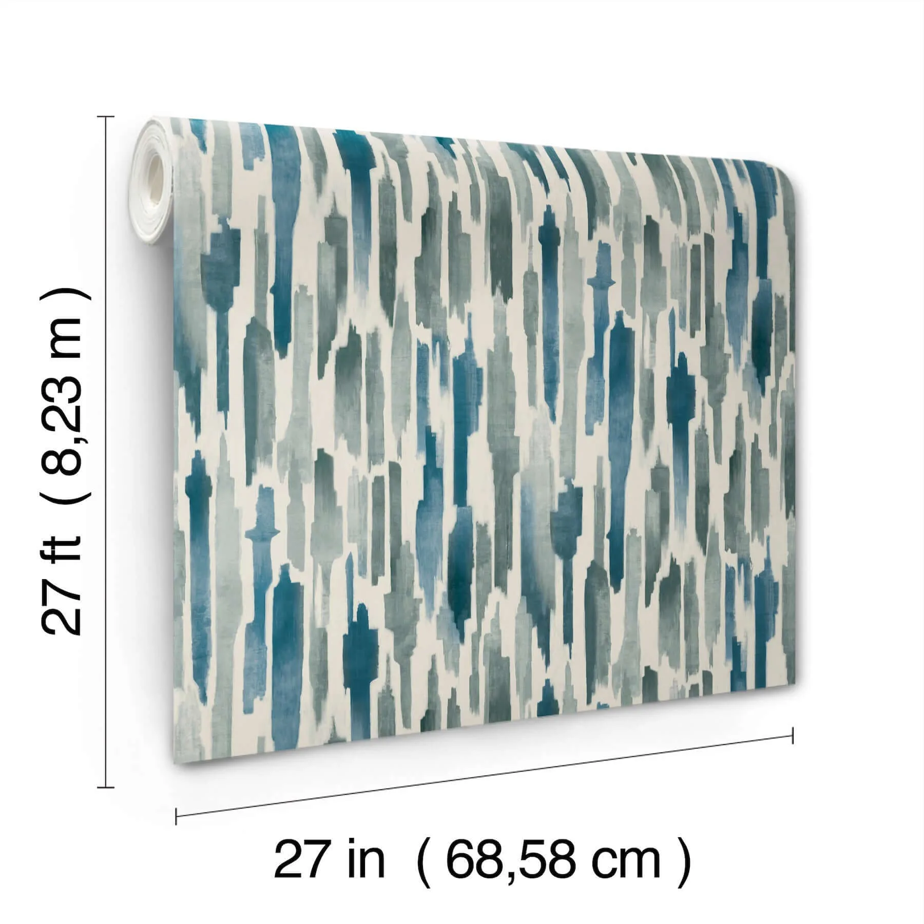 Lemieux et Cie Pluie - Ocean Wallpaper | Buy Online Lemieux et Cie Pluie wallpaper, color Ocean, SKU LM5401
