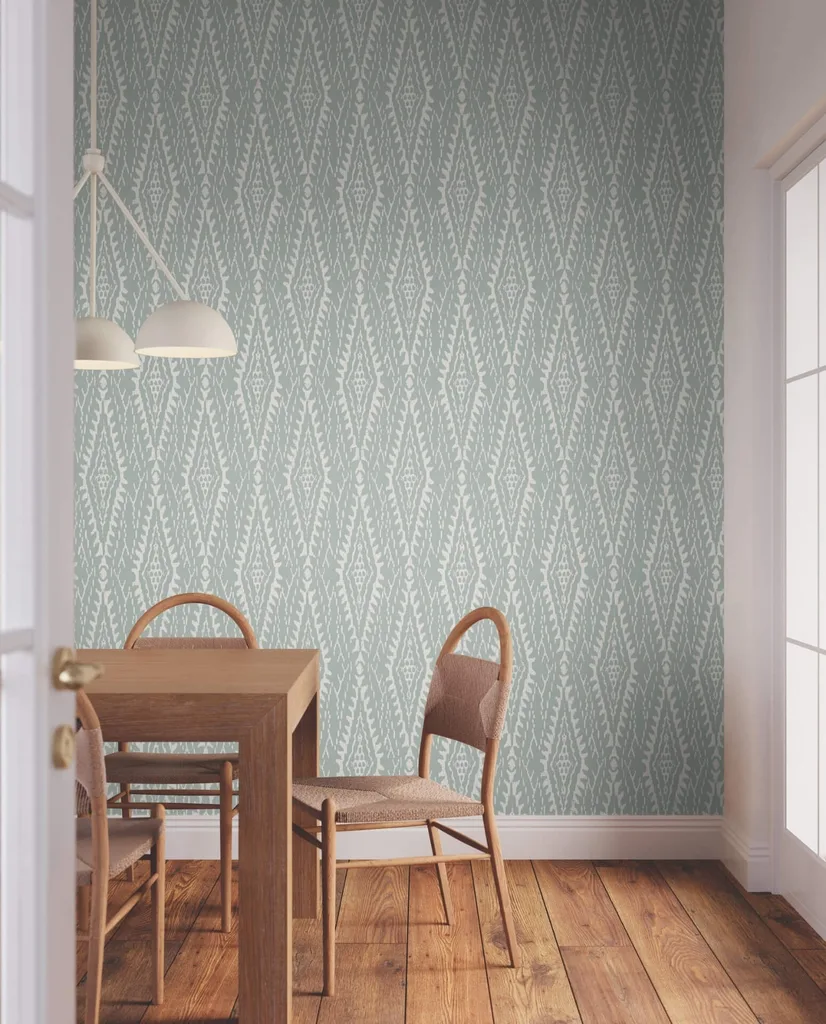 Lemieux et Cie Rousseau Paperweave wallpaper, color Sage, SKU LM5341
