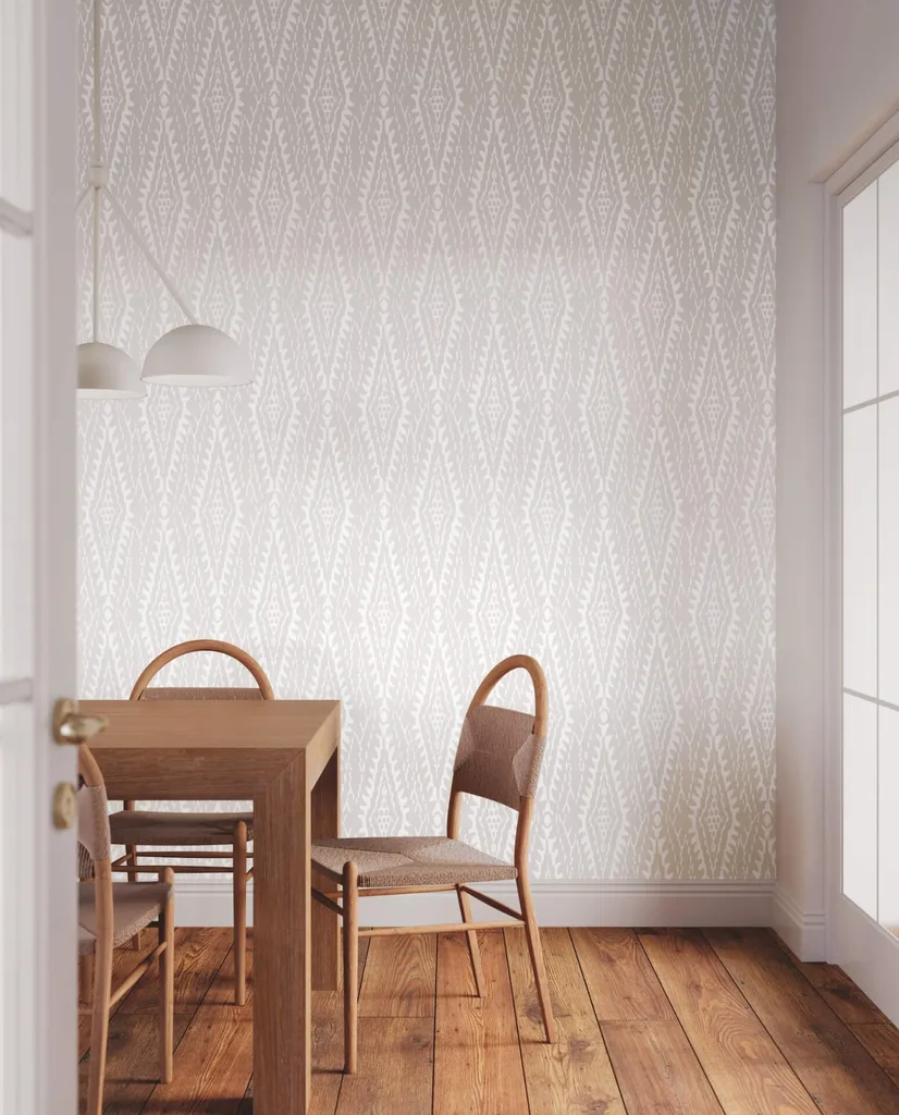 Lemieux et Cie Rousseau Paperweave wallpaper, color Warm Grey, SKU LM5345
