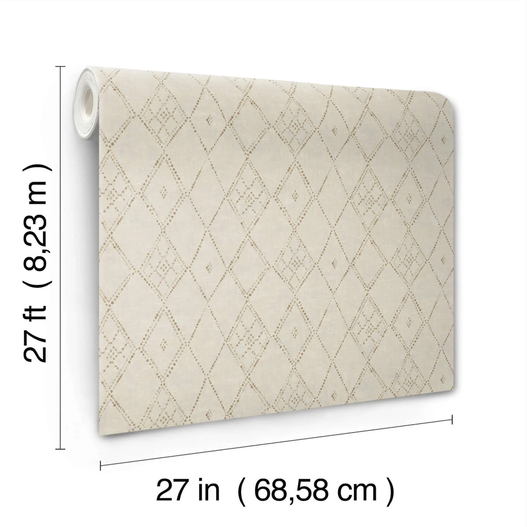 Lemieux et Cie Souk Diamonds - Gold Wallpaper | Buy Online Lemieux et Cie Souk Diamonds wallpaper, color Gold, SKU LM5315