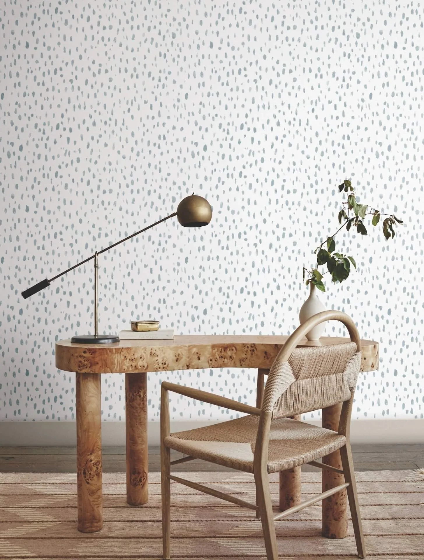 Lemieux et Cie Tachette wallpaper, color Sky Blue, SKU LM5421