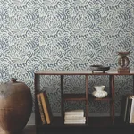 Lemieux et Cie Zora Wave - Denim Wallpaper | Buy Online Lemieux et Cie Zora Wave wallpaper, color Denim, SKU LM5323