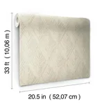Magnolia Home Belmont wallpaper, color Beige, SKU OM3633