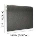 Magnolia Home Belmont wallpaper, color Black, SKU OM3632