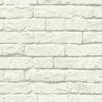 Magnolia Home Brick & Mortar wallpaper, color White & Grey, SKU MH1555