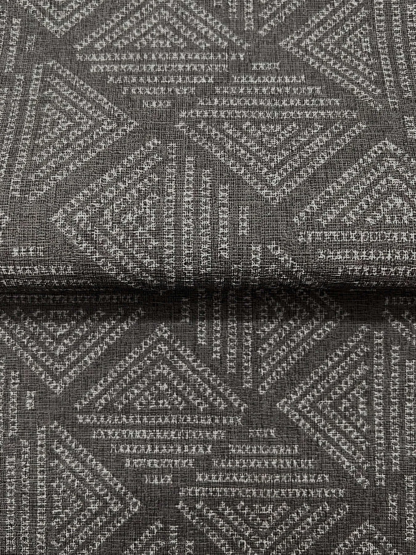 Magnolia Home Center Square wallpaper, color Charcoal, SKU MJ4861