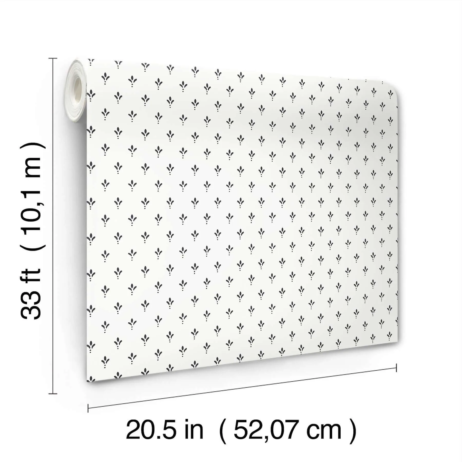 Magnolia Home Charm wallpaper, color Black & White, SKU MF4775