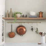 Magnolia Home Charm wallpaper, color Grey, SKU MF4773