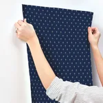 Magnolia Home Charm - Navy Wallpaper | Buy Online Magnolia Home Charm wallpaper, color Navy, SKU MF4776