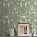 Magnolia Home Colette wallpaper, color Bright Green, SKU MF4747