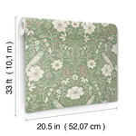 Magnolia Home Colette wallpaper, color Bright Green, SKU MF4747