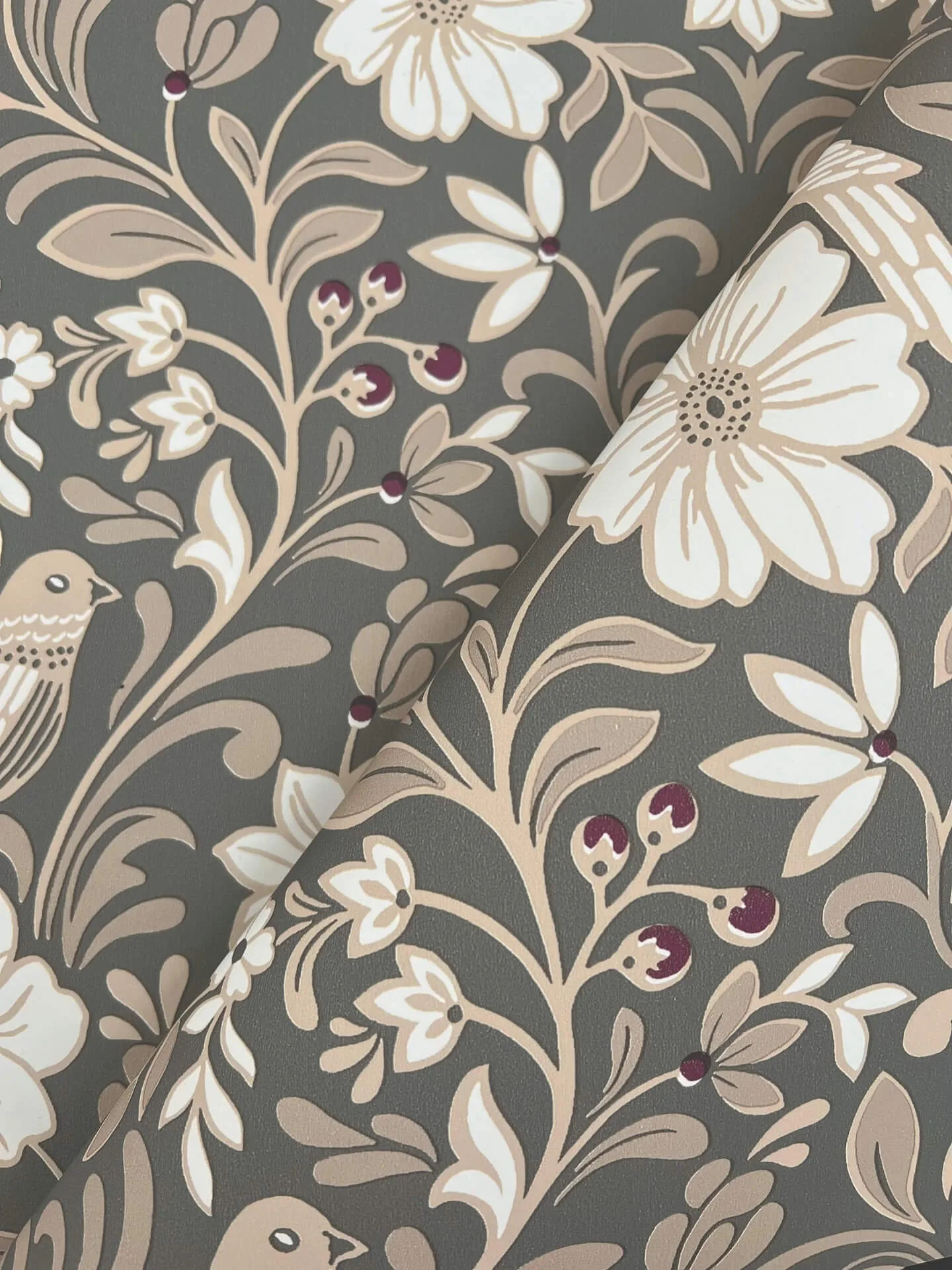 Magnolia Home Colette - Charcoal Wallpaper | Buy Online Magnolia Home Colette wallpaper, color Charcoal, SKU MF4743