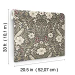 Magnolia Home Colette - Charcoal Wallpaper | Buy Online Magnolia Home Colette wallpaper, color Charcoal, SKU MF4743