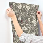 Magnolia Home Colette - Charcoal Wallpaper | Buy Online Magnolia Home Colette wallpaper, color Charcoal, SKU MF4743