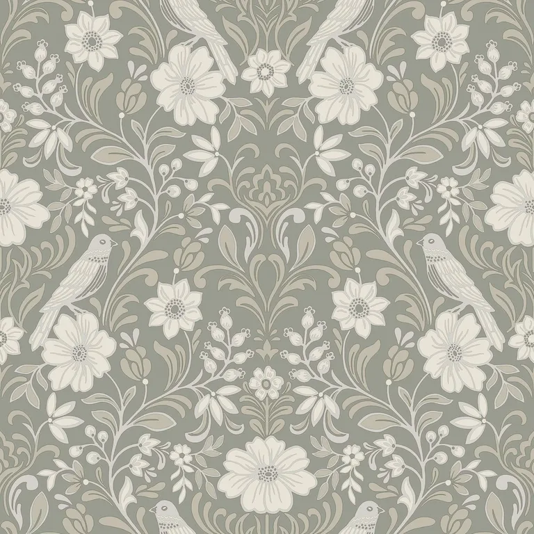 Magnolia Home Colette wallpaper, color Grey, SKU MF4746