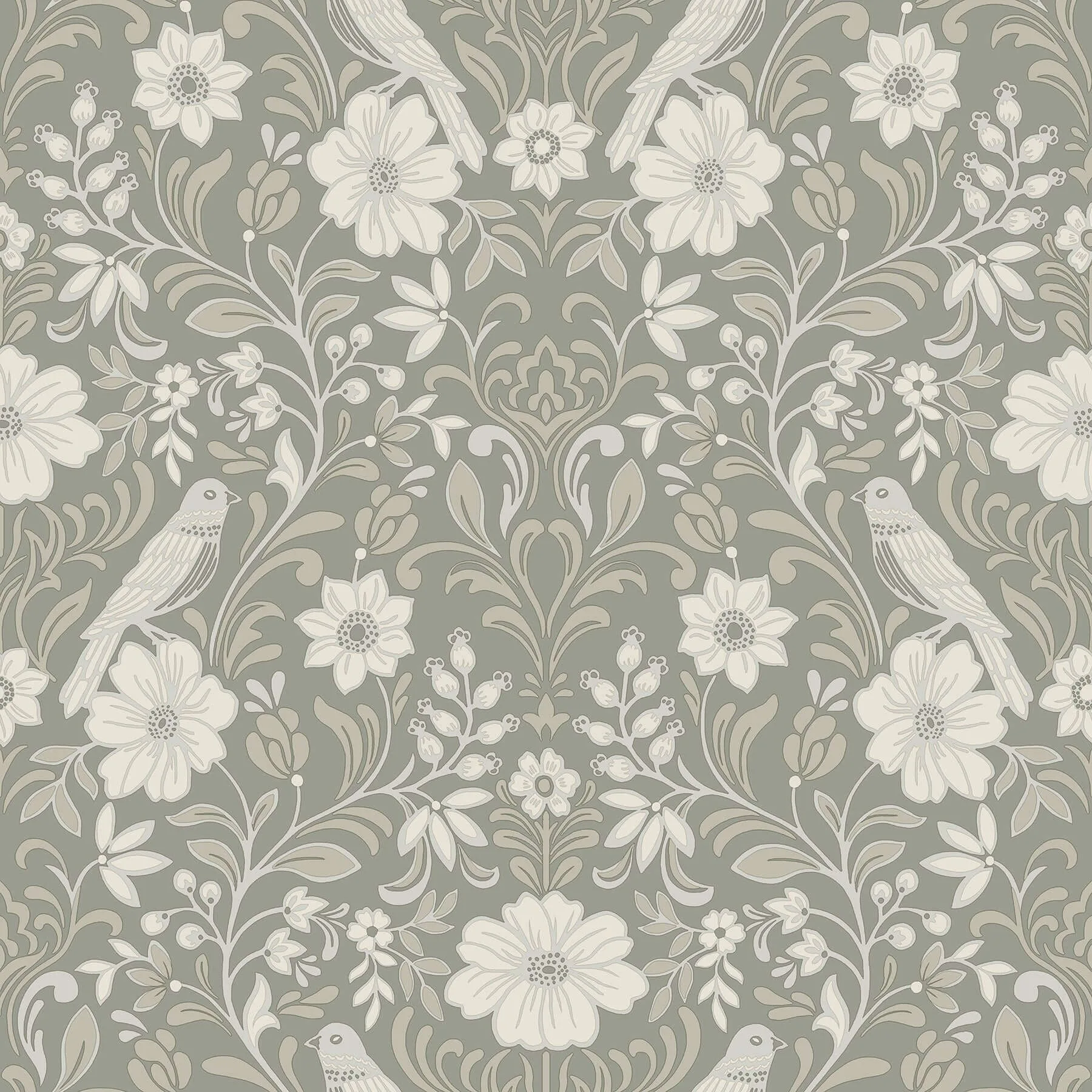 Magnolia Home Colette wallpaper, color Grey, SKU MF4746