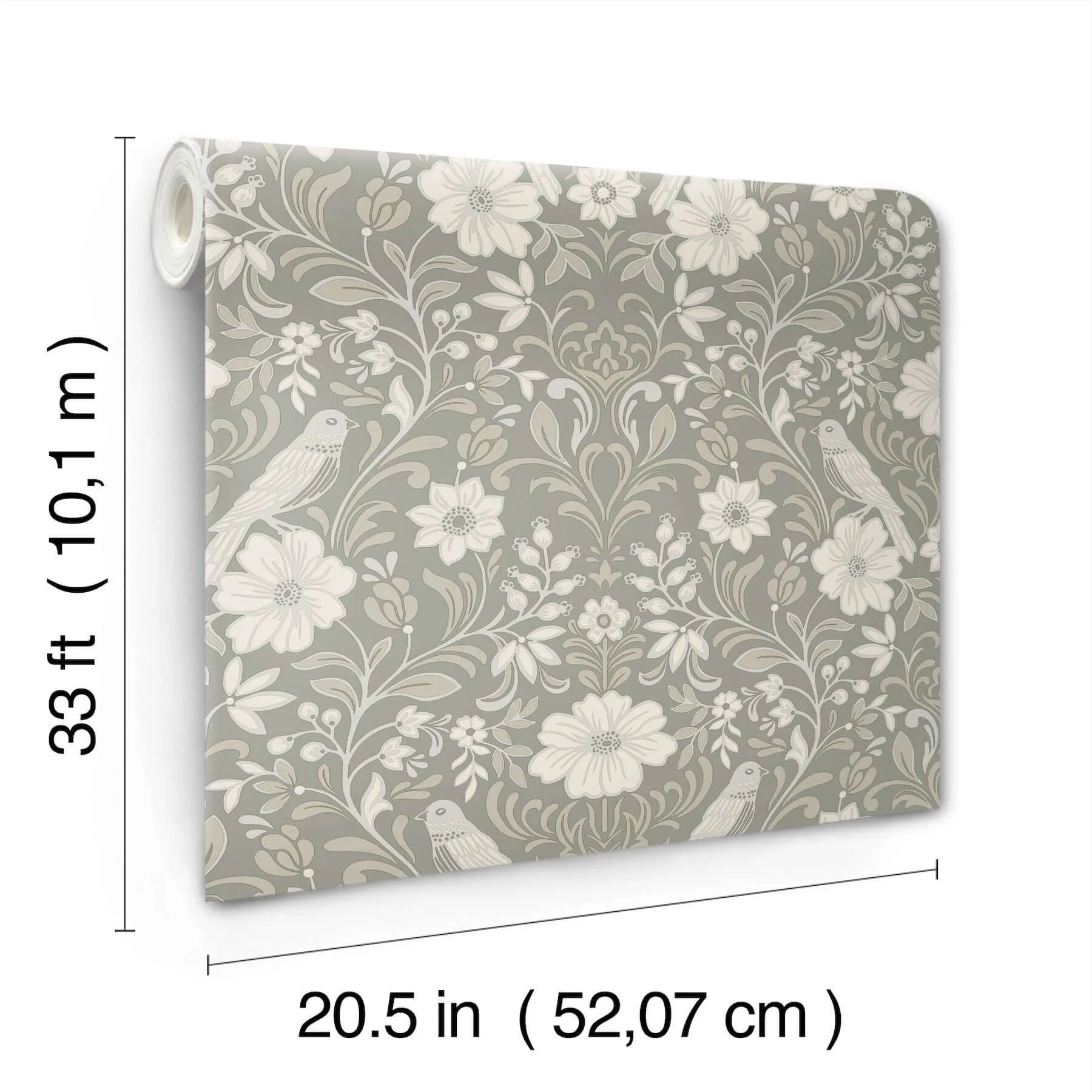 Magnolia Home Colette wallpaper, color Grey, SKU MF4746