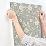 Magnolia Home Colette wallpaper, color Grey, SKU MF4746