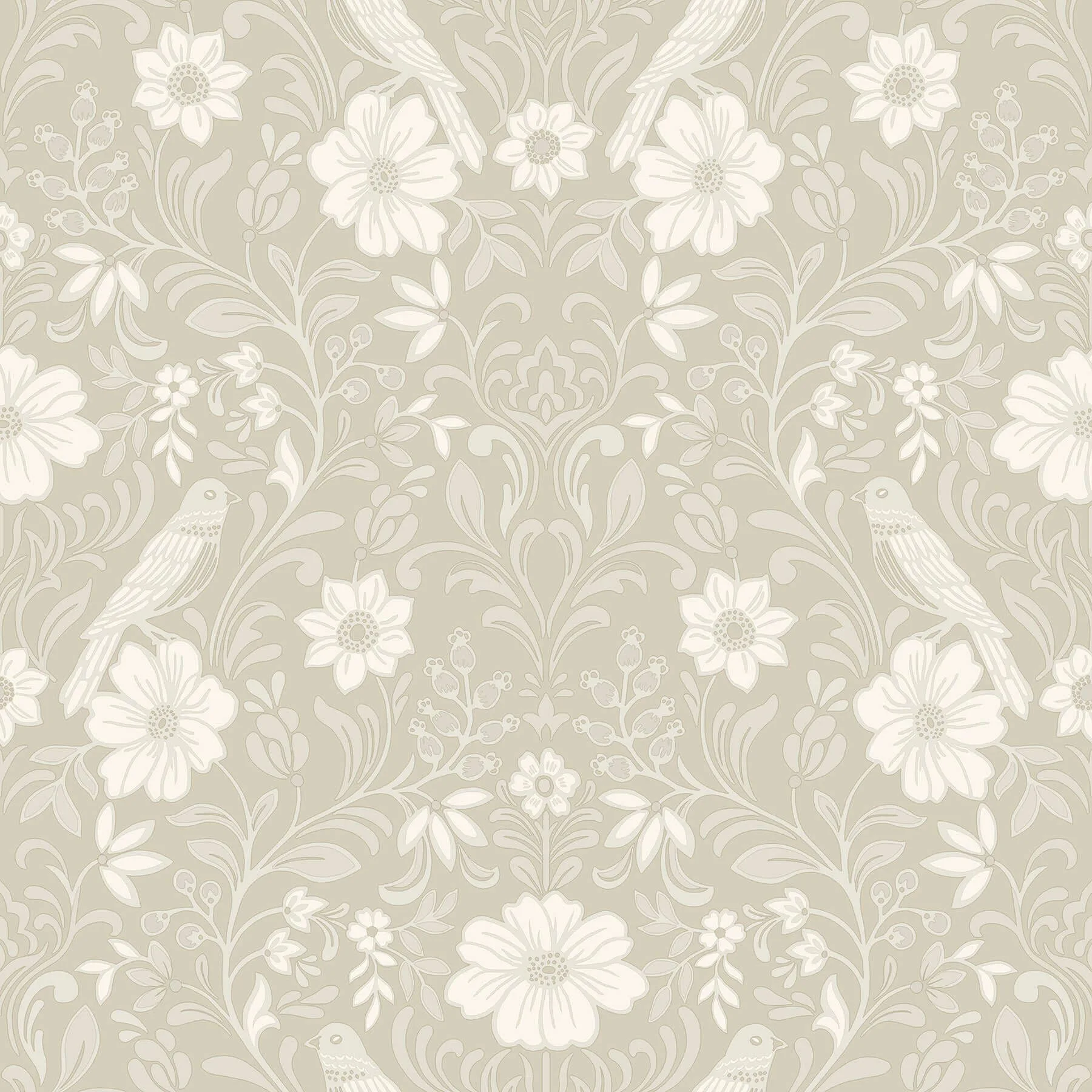 Magnolia Home Colette wallpaper, color Linen, SKU MF4744