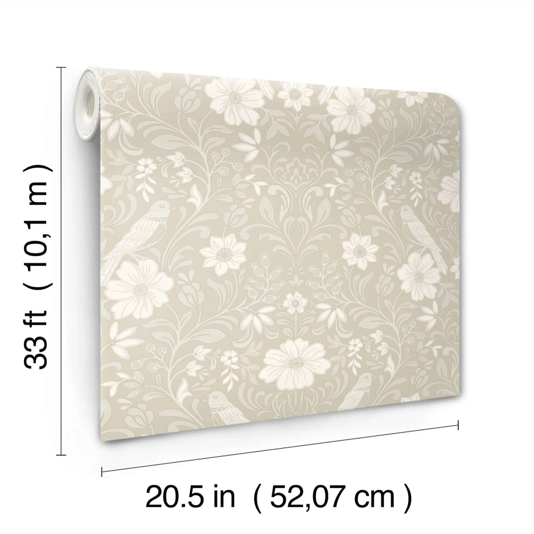 Magnolia Home Colette - Linen Wallpaper | Buy Online Magnolia Home Colette wallpaper, color Linen, SKU MF4744
