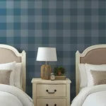 Magnolia Home Common Thread - Navy & White Wallpaper | Buy Online Magnolia Home Common Thread wallpaper, color Navy & White, SKU ME1522