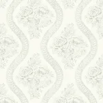 Magnolia Home Coverlet Floral - Grey & Off White Wallpaper | Buy Online Magnolia Home Coverlet Floral wallpaper, color Grey & Off White, SKU MH1595