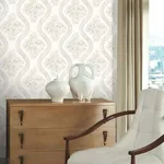 Magnolia Home Coverlet Floral - Grey & Off White Wallpaper | Buy Online Magnolia Home Coverlet Floral wallpaper, color Grey & Off White, SKU MH1595