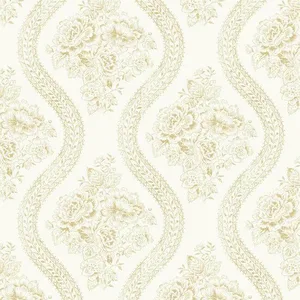 Magnolia Home Coverlet Floral wallpaper, color Yellow, SKU MH1602