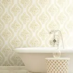 Magnolia Home Coverlet Floral - Yellow Wallpaper | Buy Online Magnolia Home Coverlet Floral wallpaper, color Yellow, SKU MH1602
