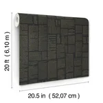 Magnolia Home Crafted Editorial - Black & Gold Metallic Wallpaper | Buy Online Magnolia Home Crafted Editorial wallpaper, color Black & Gold Metallic, SKU PSW1496RL