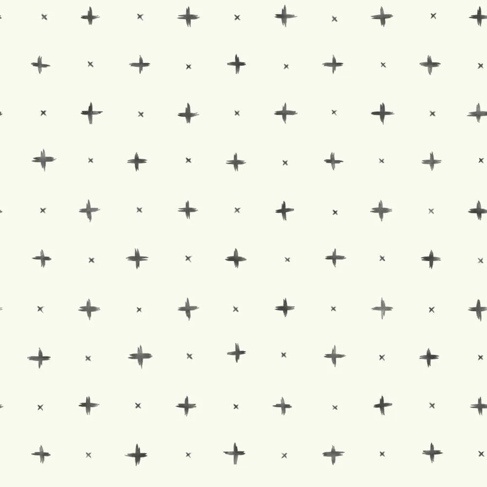 Magnolia Home Cross Stitch wallpaper, color Black, SKU MK1100