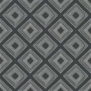 Magnolia Home Diamond Sketch wallpaper, color White & Black, SKU ME1576