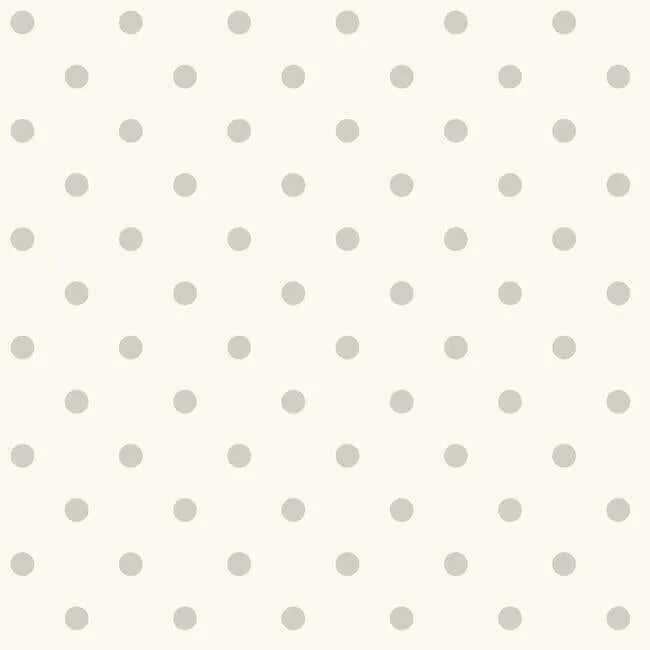 Magnolia Home Dots on Dots wallpaper, color Grey & White, SKU MH1582