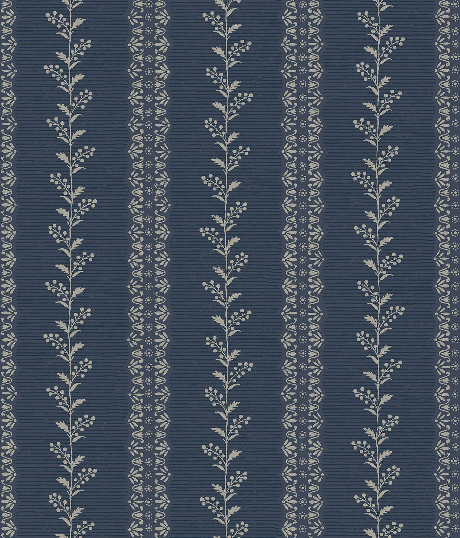 Magnolia Home Everleigh wallpaper, color Navy, SKU MF4766