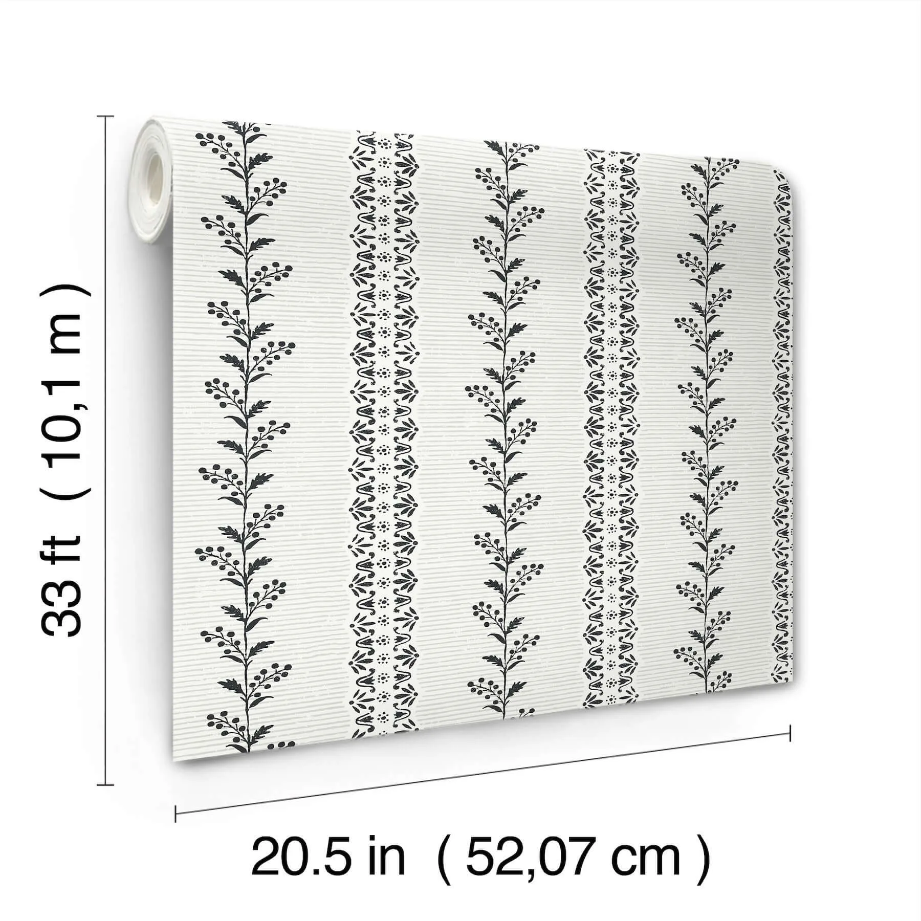 Magnolia Home Everleigh - White & Black Wallpaper | Buy Online Magnolia Home Everleigh wallpaper, color White & Black, SKU MF4761