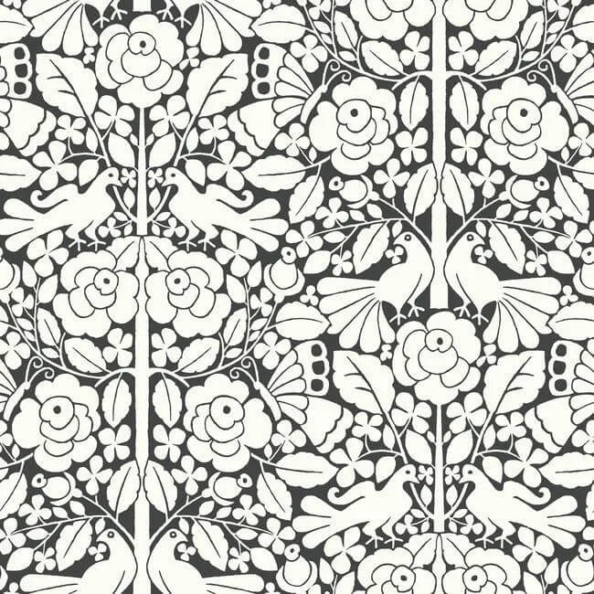 Magnolia Home Fairy Tales wallpaper, color Black, SKU MK1167
