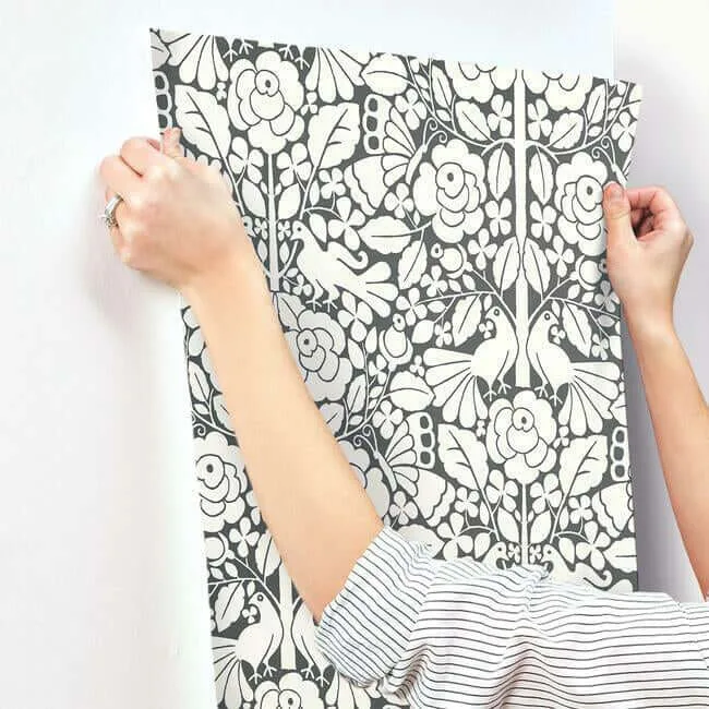 Magnolia Home Fairy Tales - Black Wallpaper | Buy Online Magnolia Home Fairy Tales wallpaper, color Black, SKU MK1167
