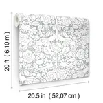 Magnolia Home Fairy Tales - Grey Wallpaper | Buy Online Magnolia Home Fairy Tales wallpaper, color Grey, SKU PSW1506RL