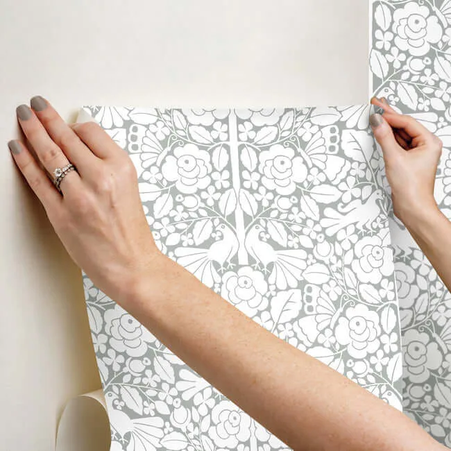 Magnolia Home Fairy Tales - Grey Wallpaper | Buy Online Magnolia Home Fairy Tales wallpaper, color Grey, SKU PSW1506RL