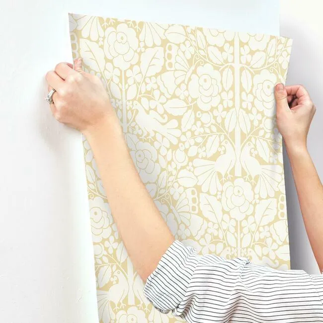 Magnolia Home Fairy Tales wallpaper, color Yellow, SKU MK1162