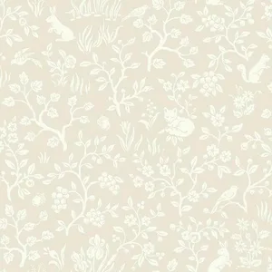 Magnolia Home Fox & Hare wallpaper, color Pink, SKU MK1110