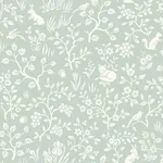 Magnolia Home Fox & Hare - Green Wallpaper | Buy Online Magnolia Home Fox & Hare wallpaper, color Green, SKU MK1111