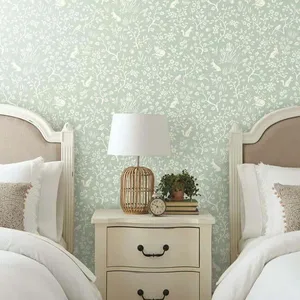 Magnolia Home Fox & Hare wallpaper, color Green, SKU MK1111